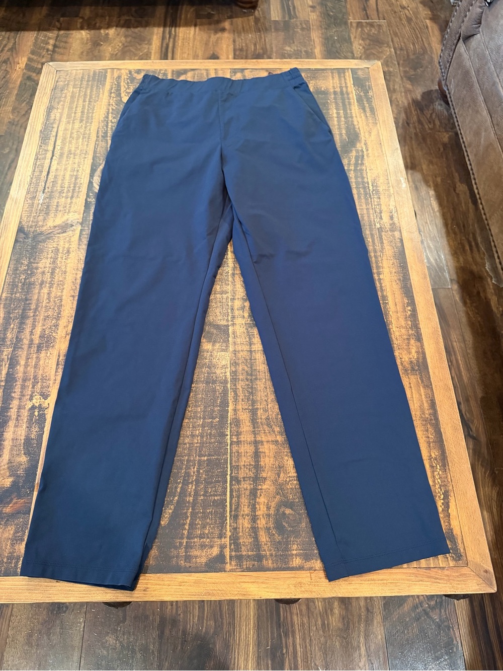 Uniqlo Men's Navy Straight-Leg Chinos